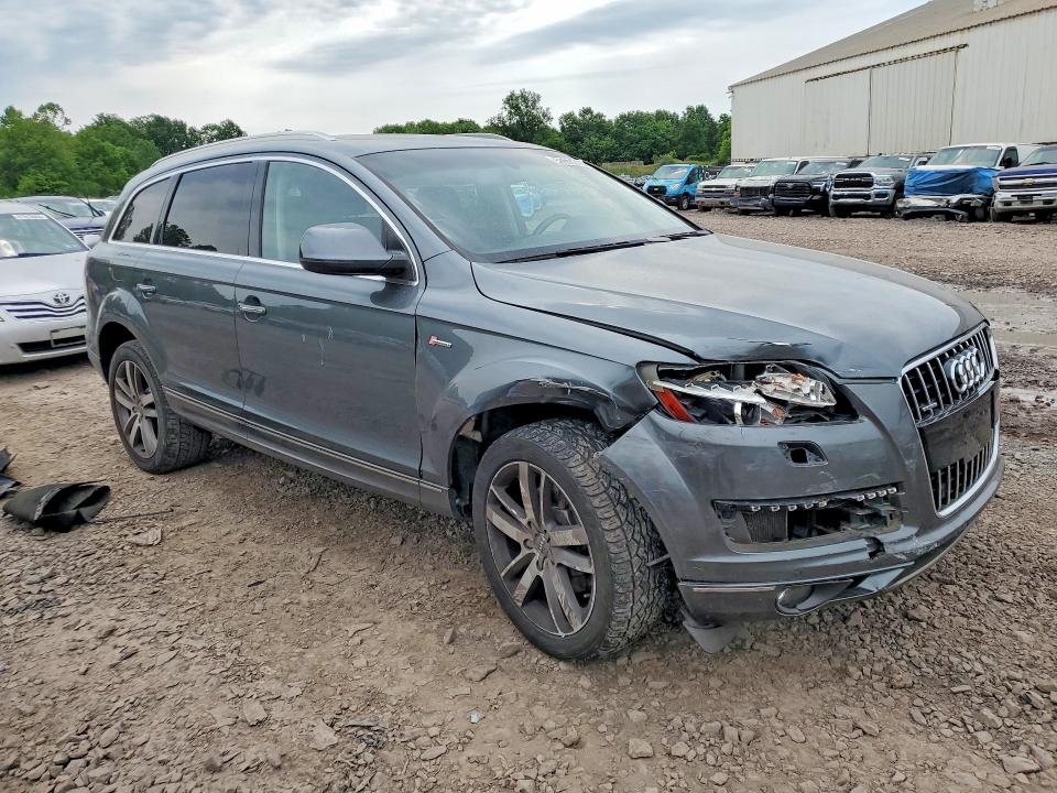 2014 Audi Q7 VIN WA1LGAFE5ED017985 COPART salvage auction — FRONT END, Pa - Certificate Of Salvage, sold $1,350 on 2026-07-15 (photo 4)