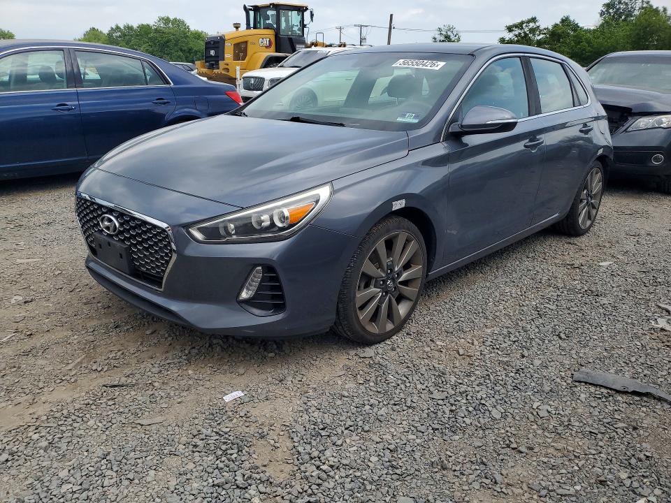 2018 Hyundai Elantra VIN KMHH55LC0JU012775 COPART salvage auction — REAR END, Nj - Cert Of Title-Salvage, sold $1,550 on 2026-07-24 (photo 1)