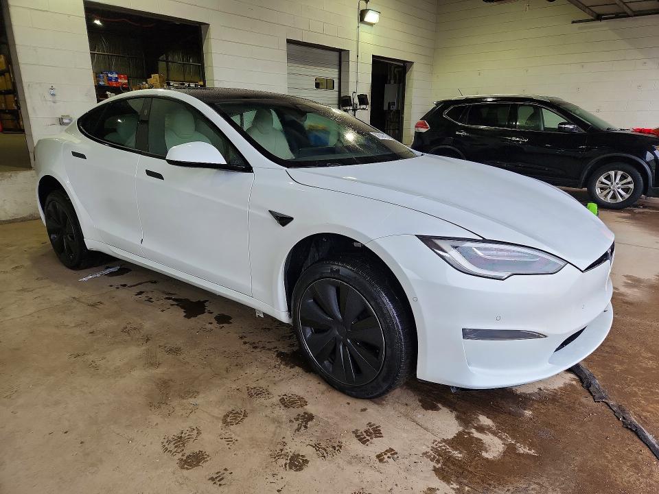 2021 Tesla Model s VIN 5YJSA1E54MF443761 COPART salvage auction — UNDERCARRIAGE, Il - Salvage Certificate, sold $12,400 on 2026-07-29 (photo 4)