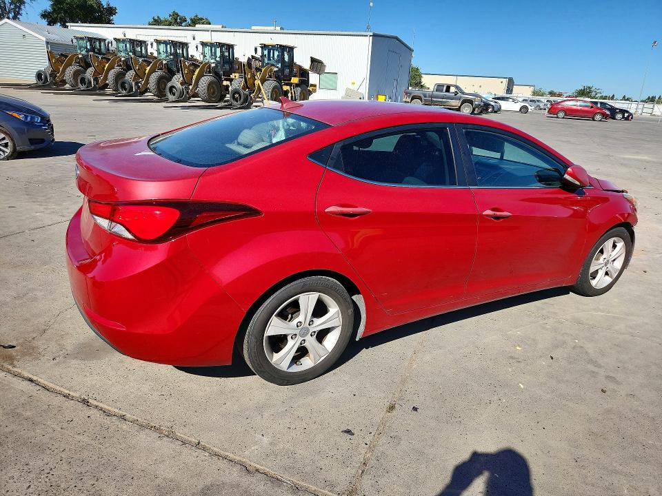 2016 Hyundai Elantra VIN KMHDH4AE6GU491328 COPART salvage auction — FRONT END, Salvage Title, sold $1,100 on 2026-07-13 (photo 3)