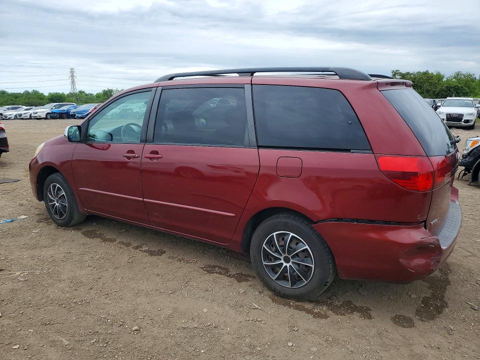 2005 Toyota Sienna VIN 5TDZA23CX5S363514 COPART salvage auction — REAR END, IL - SALVAGE CERTIFICATE, sold $750 on 2026-07-08 (photo 2)
