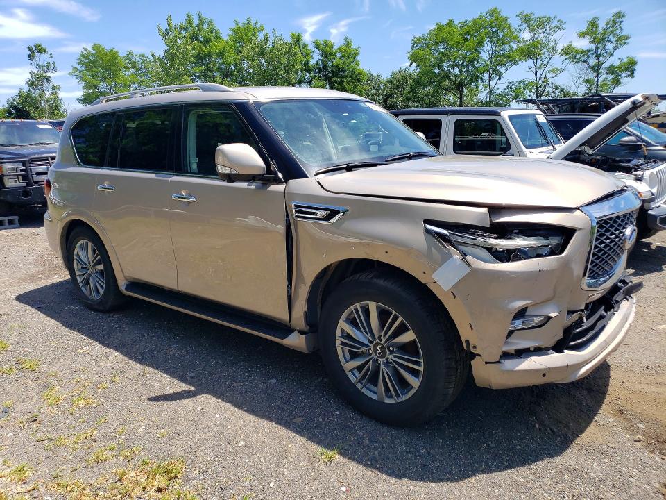 2023 Infiniti Qx80 VIN JN8AZ2AC3P9490300 COPART salvage auction — FRONT END, Fl - Certificate Of Destruction, sold $14,800 on 2026-07-28 (photo 4)