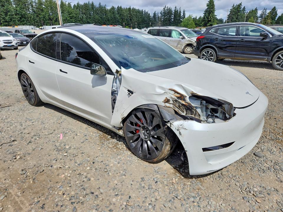 2021 Tesla Model 3 VIN 5YJ3E1EC3MF991029 COPART salvage auction — FRONT END, Wa - Bill Of Sale, sold $1,450 on 2026-07-28 (photo 4)