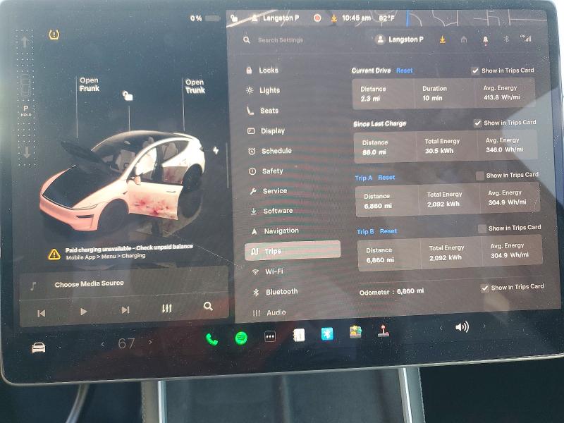 2026 Tesla Model y VIN 7SAYGDEE3TA466375 COPART salvage auction — SIDE, Nj - Cert Of Title-Salvage, sold $18,600 on 2026-07-27 (photo 9)