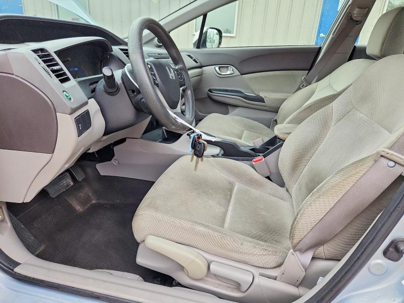 2012 Honda Civic VIN JHMFB4F27CS009127 COPART salvage auction — REAR END, Fl - Cert Of Title Slvg Rebuildable, sold $725 on 2026-07-31 (photo 7)