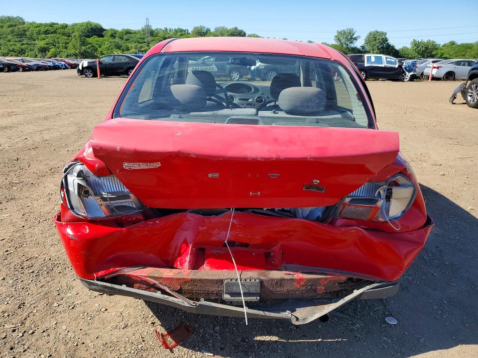 2000 Toyota Echo VIN JTDBT123XY0038912 COPART salvage auction — REAR END, Il - Salvage Certificate, sold $225 on 2026-07-10 (photo 6)