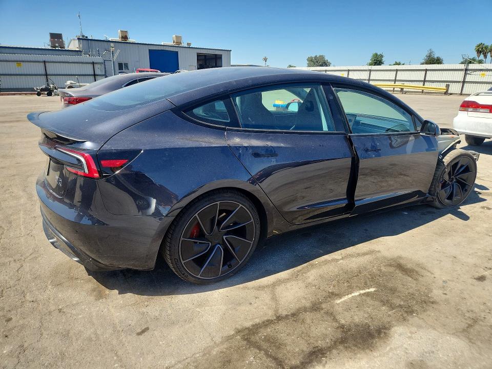 2024 Tesla Model 3 VIN 5YJ3E1ET5RF806969 COPART salvage auction — FRONT END, Ca - Salvage Certificate, sold $18,700 on 2026-07-31 (photo 3)