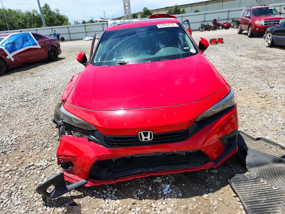2022 Honda Civic VIN 2HGFE1F75NH304564 COPART salvage auction — FRONT END, OH - CERT OF TITLE-SALVAGE, sold $3,150 on 2026-07-02 (photo 5)