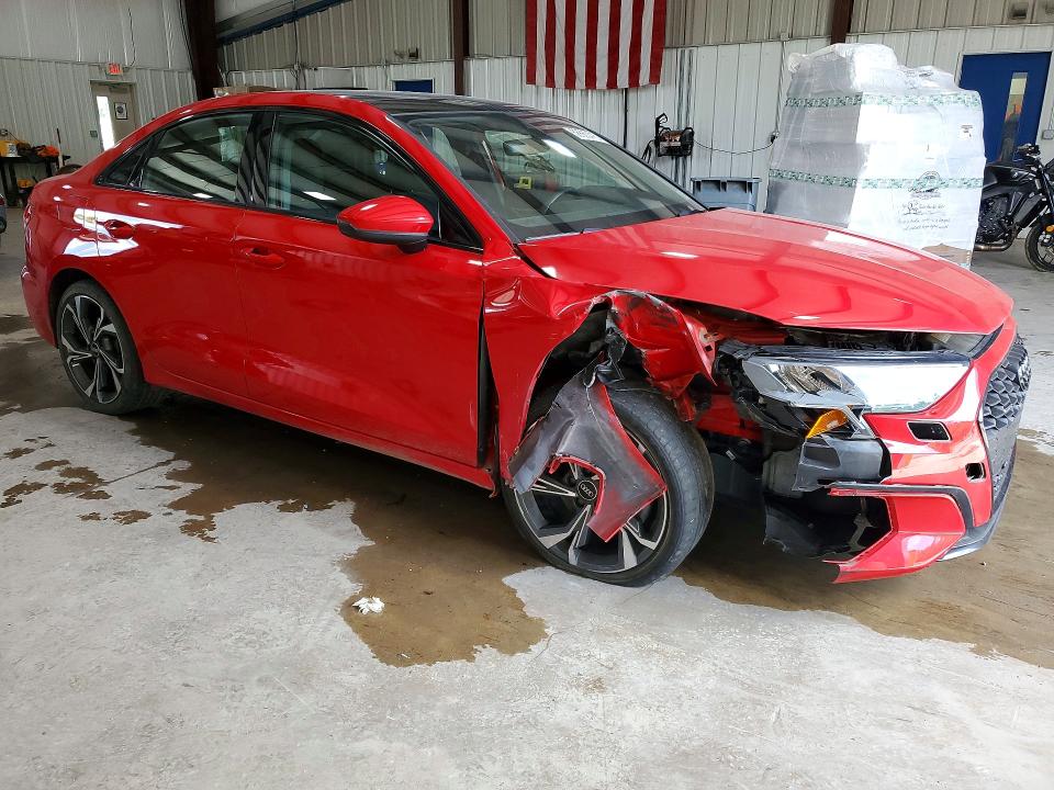 2022 Audi A3 VIN WAUGUDGY4NA105581 COPART salvage auction — FRONT END, Pa - Certificate Of Salvage, sold $10,700 on 2026-07-08 (photo 4)