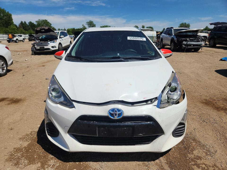 2016 Toyota Prius c VIN JTDKDTB35G1117776 COPART salvage auction — REAR END, Il - Salvage Certificate, sold $1,300 on 2026-07-23 (photo 5)