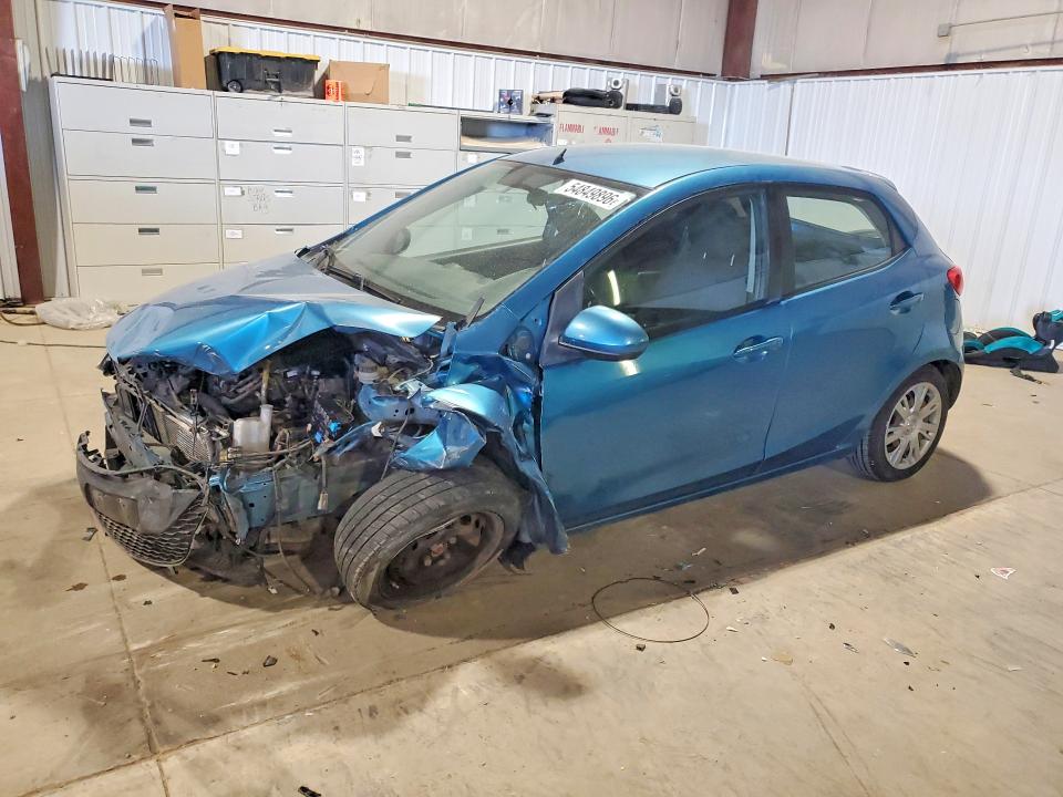 2012 Mazda 2 VIN JM1DE1KZ3C0135465 COPART salvage auction — FRONT END, Il - Salvage Certificate, sold $350 on 2026-07-22 (photo 1)