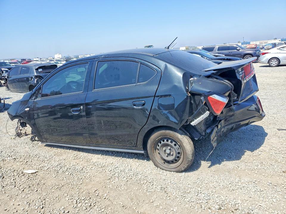 2022 Mitsubishi Mirage VIN ML32FUFJ0NHF07106 COPART salvage auction — FRONT END, Ca - Dis/Dlr/Exp Clean W/Salv Hist (P), sold $125 on 2026-07-02 (photo 2)