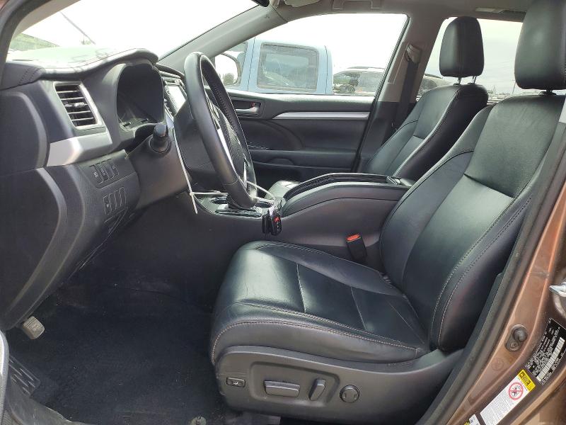 2017 Toyota Highlander VIN 5TDJZRFH1HS457856 COPART salvage auction — REAR END, Or - Salvage Title Certificate, sold $6,400 on 2026-07-21 (photo 7)
