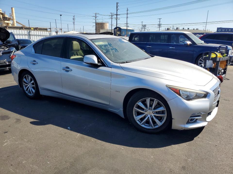 2017 Infiniti Q50 VIN JN1EV7AP0HM731675 COPART salvage auction — VANDALISM, Ca - Salvage Certificate, sold $3,950 on 2026-07-20 (photo 4)