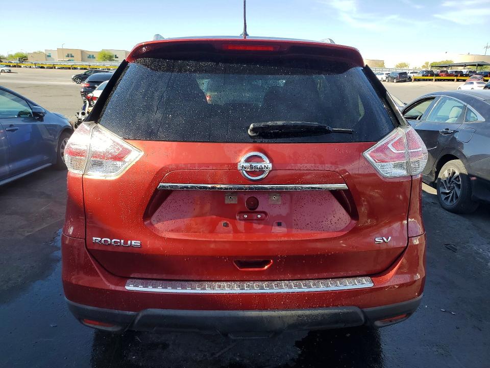 2016 Nissan Rogue VIN KNMAT2MT9GP727165 COPART salvage auction — MINOR DENT/SCRATCHES, Nv - Certificate Of Title, sold $6,800 on 2026-07-02 (photo 6)