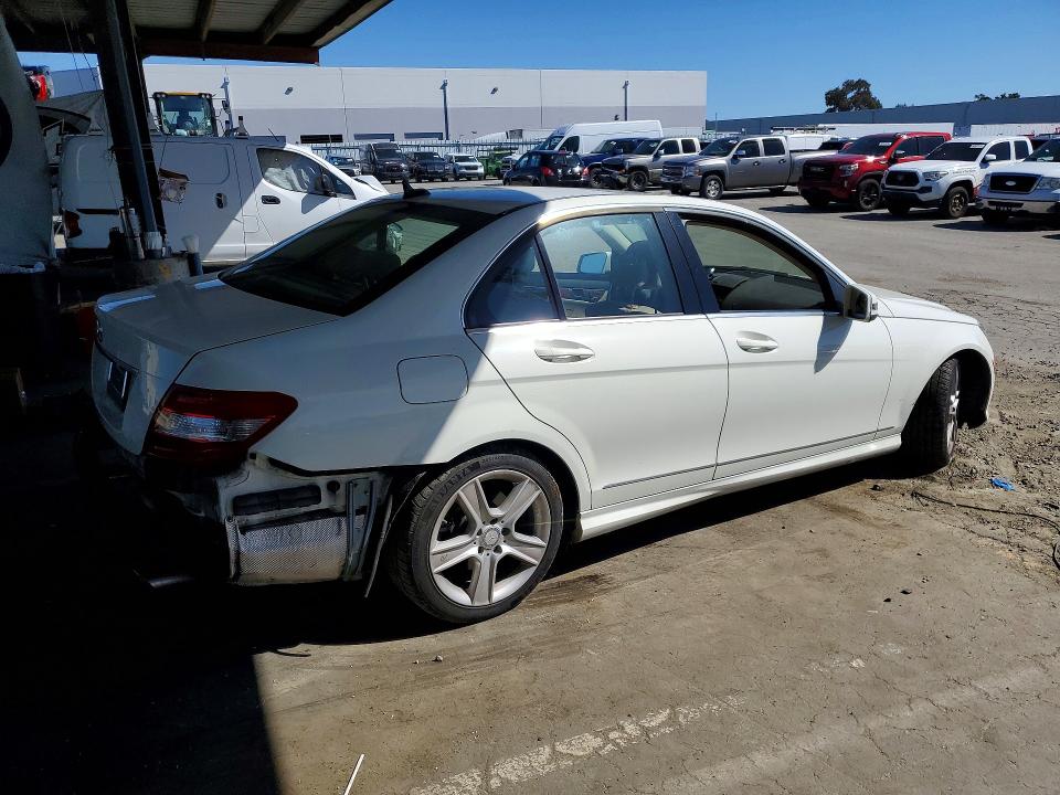 2011 Mercedes-benz C class VIN WDDGF5EB7BR174821 COPART salvage auction — REAR END, CA - SALVAGE CERTIFICATE, sold $1,550 on 2026-07-14 (photo 3)