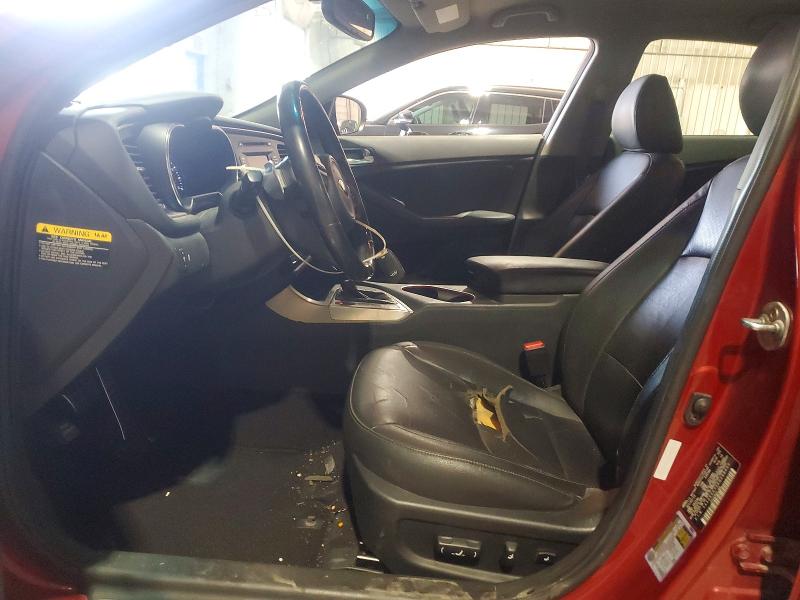 2014 Kia Optima VIN 5XXGR4A75EG268409 COPART salvage auction — FRONT END, Pa - Certificate Of Salvage, sold $550 on 2026-07-16 (photo 7)