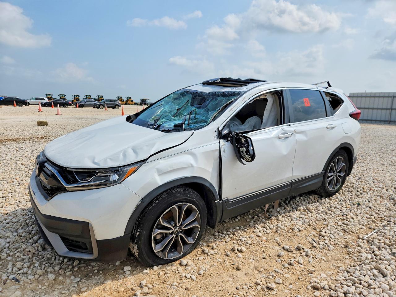 2020 Honda CR-V VIN 2HKRW1H57LH411494 COPART salvage auction — All Over, TX - SALVAGE VEHICLE TITLE (P), sold $3,100 on 2026-07-09 (photo 1)