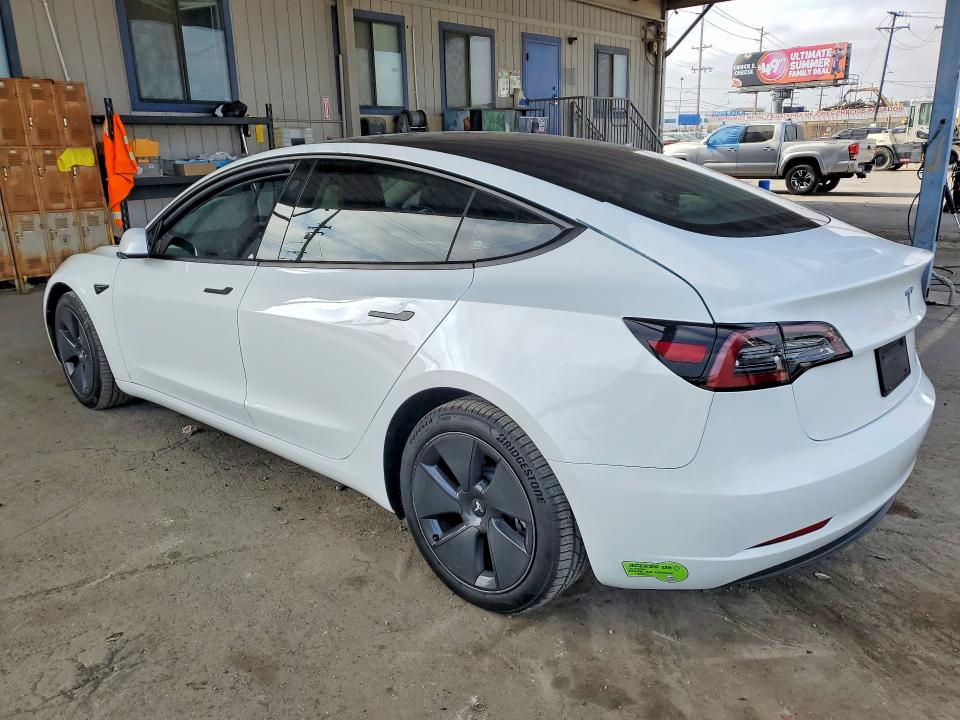 2023 Tesla Model 3 VIN 5YJ3E1EA7PF411459 COPART salvage auction — FRONT END, Ca - Salvage Certificate, sold $7,900 on 2026-07-16 (photo 2)