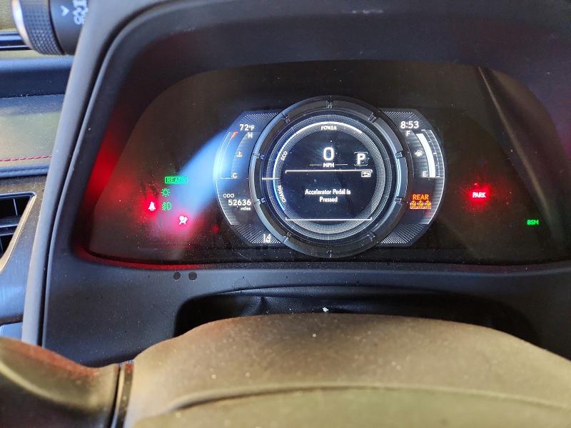 2020 Lexus Ux VIN JTHR9JBH1L2025325 COPART salvage auction — FRONT END, In - Cert Of Title-Salvage Title, sold $2,650 on 2026-07-24 (photo 9)