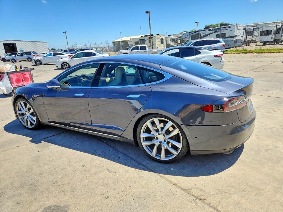 2015 Tesla Model s VIN 5YJSA1E29FF119696 COPART salvage auction — REAR END, Ca - Salvage Certificate, sold $4,800 on 2026-07-20 (photo 2)
