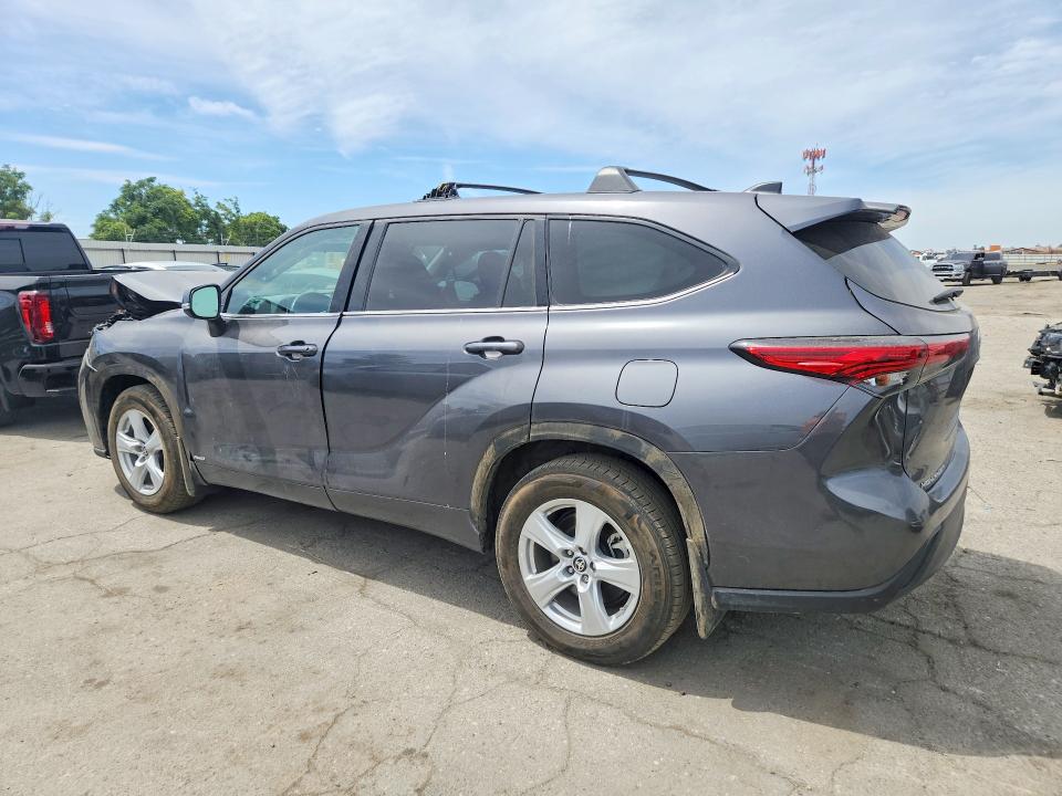 2022 Toyota Highlander VIN 5TDBBRCH7NS550339 COPART salvage auction — FRONT END, Ca - Salvage Certificate, sold $10,400 on 2026-07-17 (photo 2)