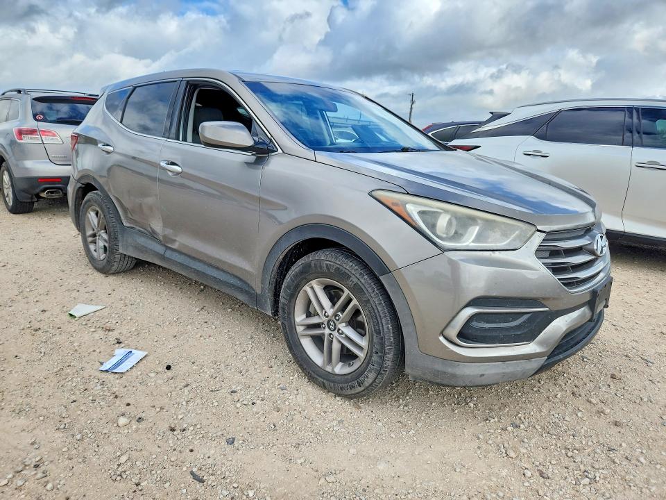 2018 Hyundai Santa fe VIN 5XYZT3LB7JG538977 COPART salvage auction — SIDE, Tx - Salvage Vehicle Title, sold $2,100 on 2026-07-02 (photo 4)