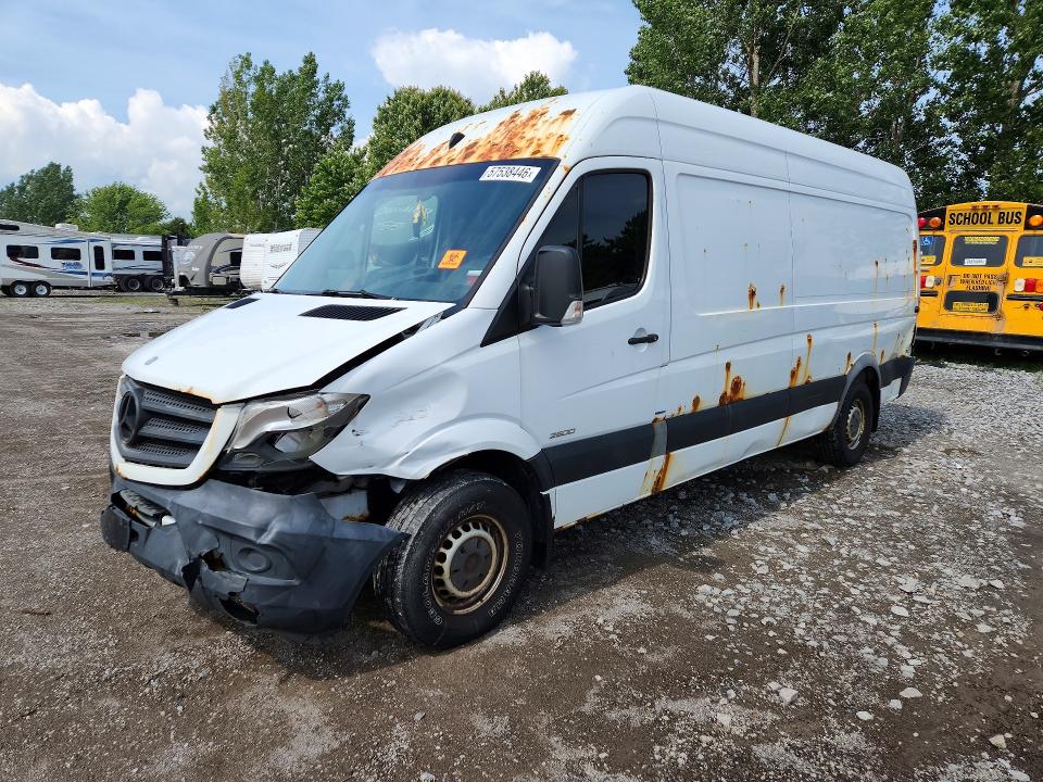 2015 Mercedes-benz Sprinter VIN WD3BE8DC5FP163184 COPART salvage auction — FRONT END, On - Permit No Brand - Unfit, sold $350 on 2026-07-28 (photo 1)