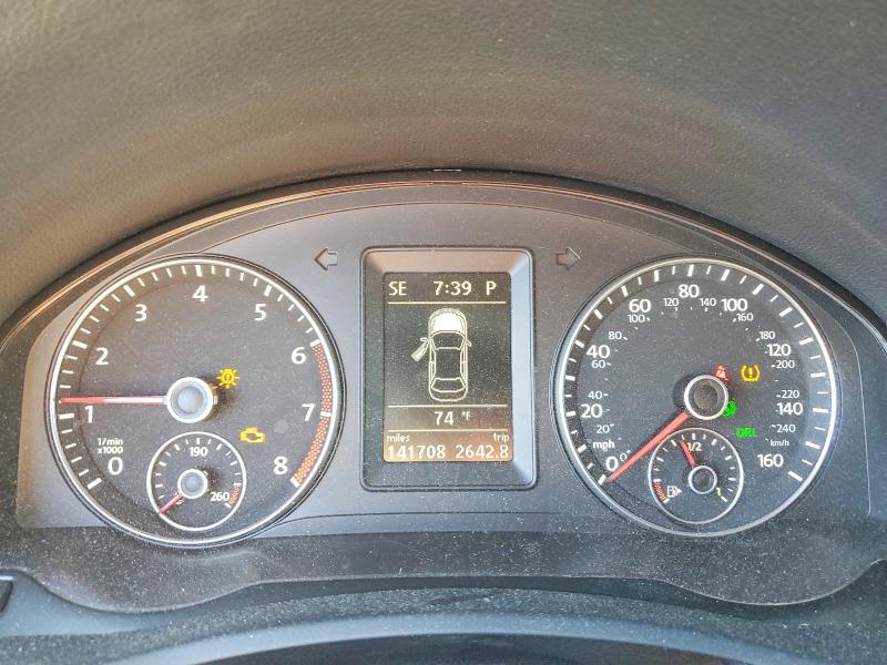 2012 Volkswagen Eos VIN WVWBW7AH7CV005384 COPART salvage auction — FRONT END, Ky - Cert Of Title-Salvage, sold $775 on 2026-07-09 (photo 9)