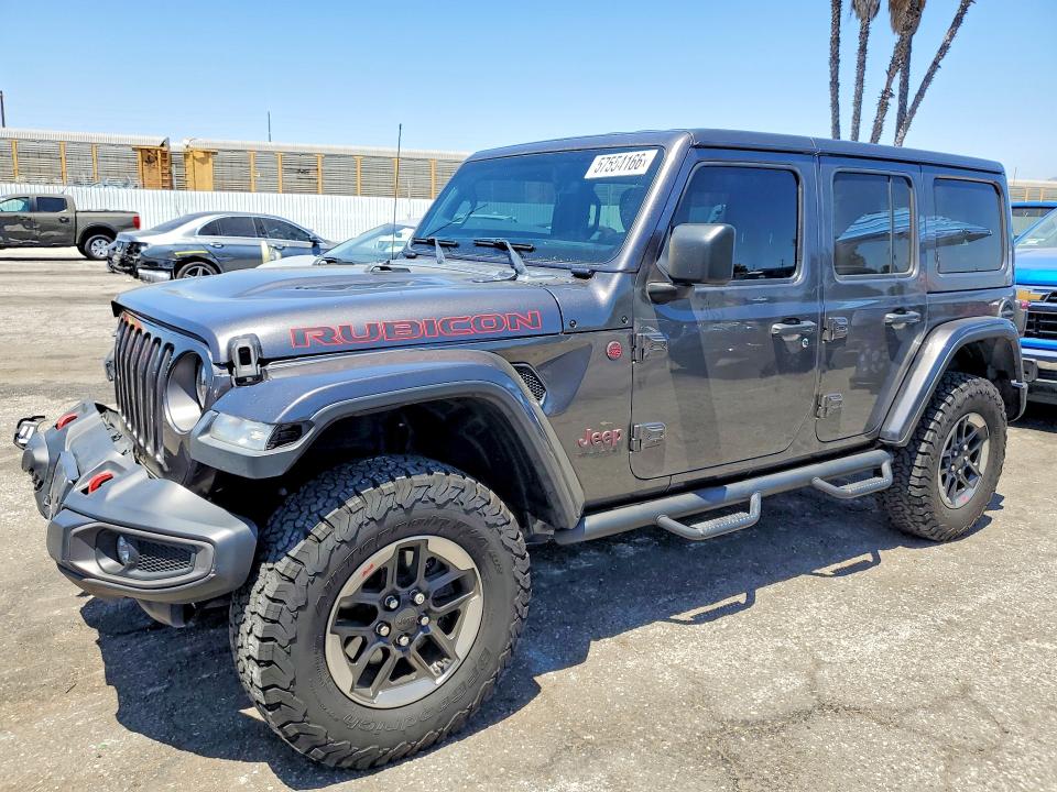 2018 Jeep Wrangler / VIN 1C4HJXFN1JW314556 — COPART salvage auction photo