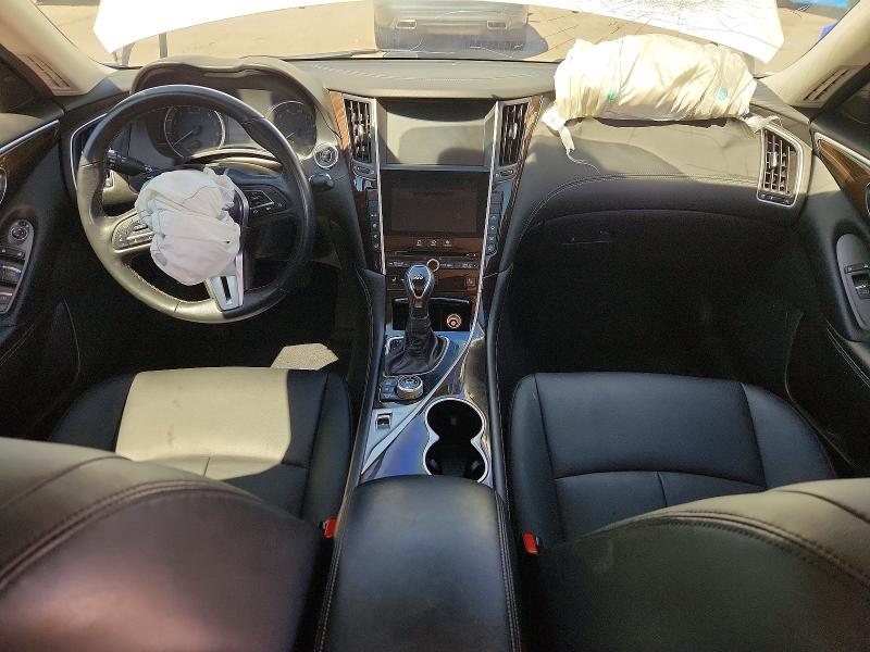 2018 Infiniti Q50 VIN JN1EV7AR7JM442283 COPART salvage auction — FRONT END, Co - Public - Salvage Title, sold $7,400 on 2026-07-29 (photo 8)