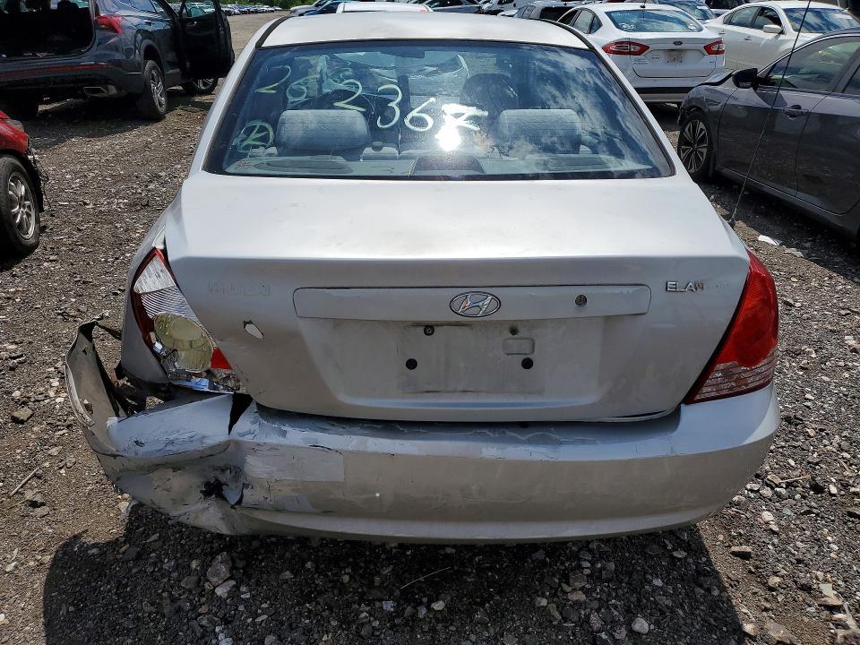 2006 Hyundai Elantra VIN KMHDN46D16U378443 COPART salvage auction — REAR END, Md - Cert Of Salvage > 75% Damage, sold $225 on 2026-07-06 (photo 6)