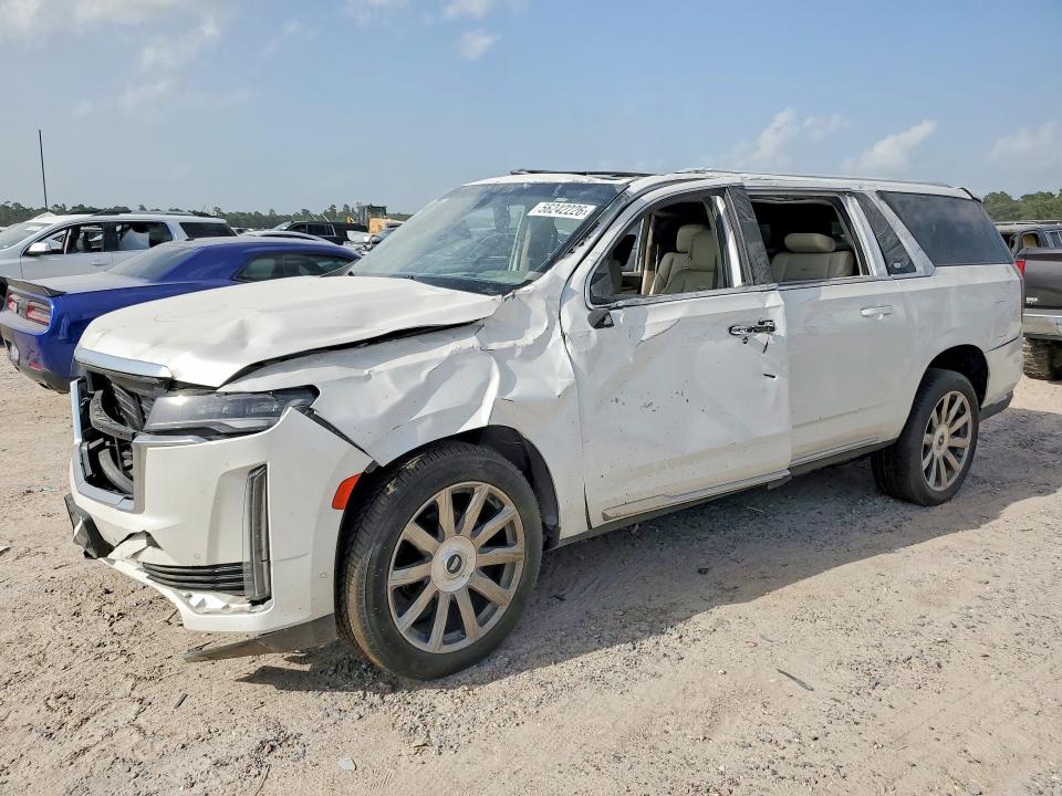 2022 Cadillac Escalade VIN 1GYS4MKL7NR176102 COPART salvage auction — ROLLOVER, Pa - Certificate Of Salvage, sold $17,400 on 2026-07-24 (photo 1)