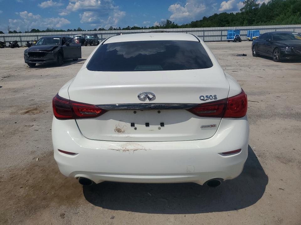 2020 Infiniti Q50 VIN JN1EV7AP6LM206533 COPART salvage auction — FRONT END, Nc - Salvage Certificate Of Title, sold $3,150 on 2026-07-22 (photo 6)
