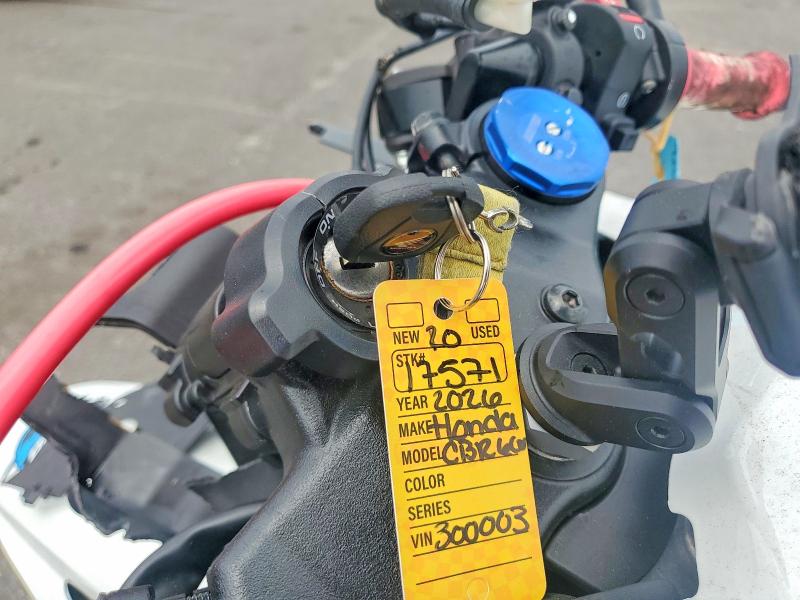 2026 Honda VIN JH2PC40HXTK300003 COPART salvage auction — FRONT END, FL - CERTIFICATE OF DESTRUCTION, sold $2,200 on 2026-07-23 (photo 8)