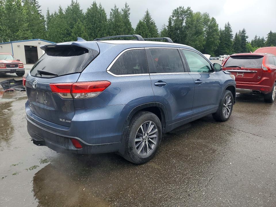 2018 Toyota Highlander VIN 5TDJZRFH2JS820073 COPART salvage auction — FRONT END, Wa - Bill Of Sale, sold $9,400 on 2026-07-06 (photo 3)
