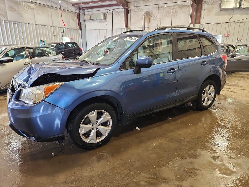 2015 Subaru Forester VIN JF2SJADC0FH563707 COPART salvage auction — FRONT END, Wi - Certificate Of Title, sold $4,300 on 2026-07-27 (photo 1)