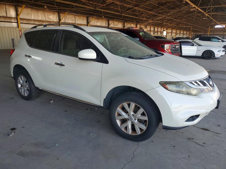 2014 Nissan Murano VIN JN8AZ1MW3EW523861 COPART salvage auction — MINOR DENT/SCRATCHES, Az - Certificate Of Title, sold $225 on 2026-07-27 (photo 4)