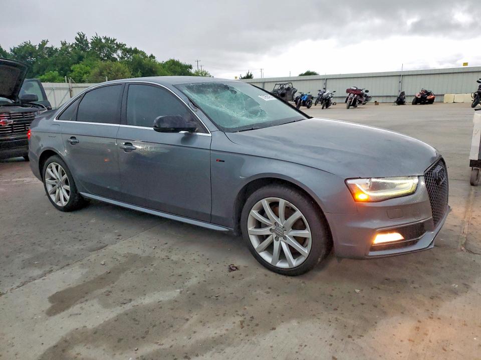 2014 Audi A4 VIN WAUAFAFL9EN034519 COPART salvage auction — FRONT END, Tx - Salvage Vehicle Title, sold $2,000 on 2026-07-02 (photo 4)