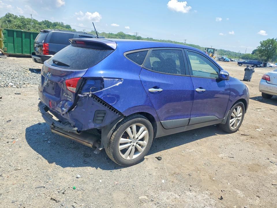 2013 Hyundai Tucson VIN KM8JUCAC9DU643332 COPART salvage auction — REAR END, Md - Cert Of Salvage > 75% Damage, sold $2,100 on 2026-07-16 (photo 3)