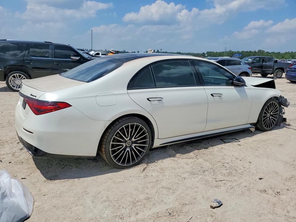 2021 Mercedes-benz S-klasse VIN W1K6G7GBXMA027329 COPART salvage auction — FRONT END, Tx - Salvage Vehicle Title, sold $17,400 on 2026-07-28 (photo 3)