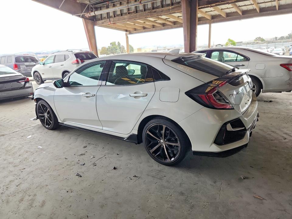 2021 Honda Civic VIN SHHFK7H40MU403261 COPART salvage auction — FRONT END, Ca - Salvage Certificate, sold $6,400 on 2026-07-02 (photo 2)