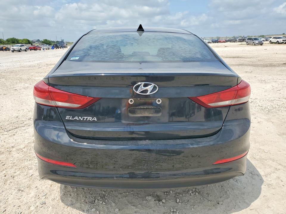 2017 Hyundai Elantra VIN KMHD84LF0HU428331 COPART salvage auction — VANDALISM, Tx - Salvage Vehicle Title, sold $100 on 2026-07-30 (photo 6)