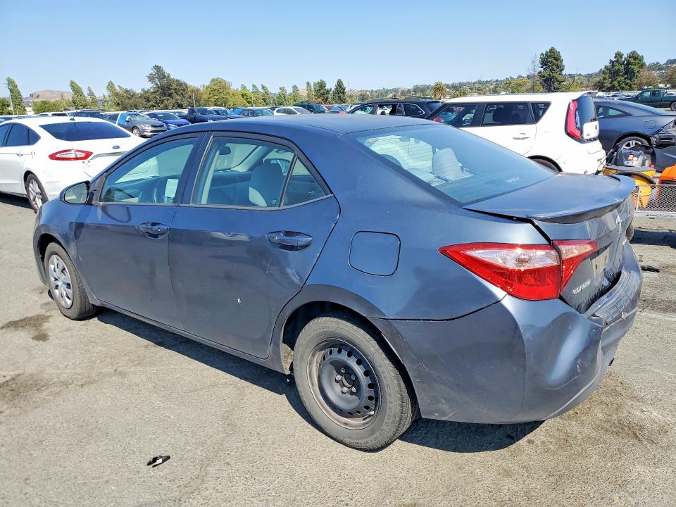 2017 Toyota Corolla VIN 5YFBPRHE0HP687281 COPART salvage auction — REAR END, Ca - Salvage Certificate, sold $2,750 on 2026-07-24 (photo 2)