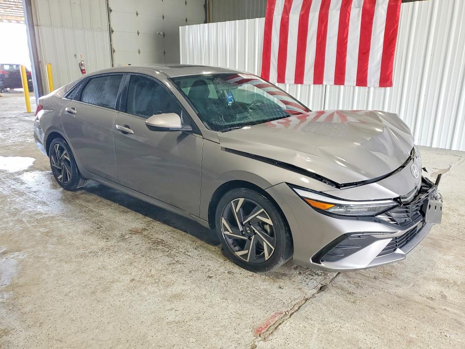 2024 Hyundai Elantra VIN KMHLS4DG4RU822128 COPART salvage auction — FRONT END, TX - CERTIFICATE OF TITLE, sold $6,100 on 2026-07-14 (photo 4)