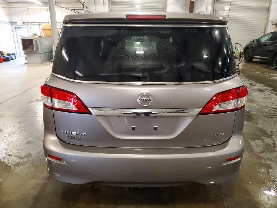 2011 Nissan Quest VIN JN8AE2KP1B9008168 COPART salvage auction — FRONT END, Mn - Cert Of Title-Prior Salvage, sold $475 on 2026-07-20 (photo 6)