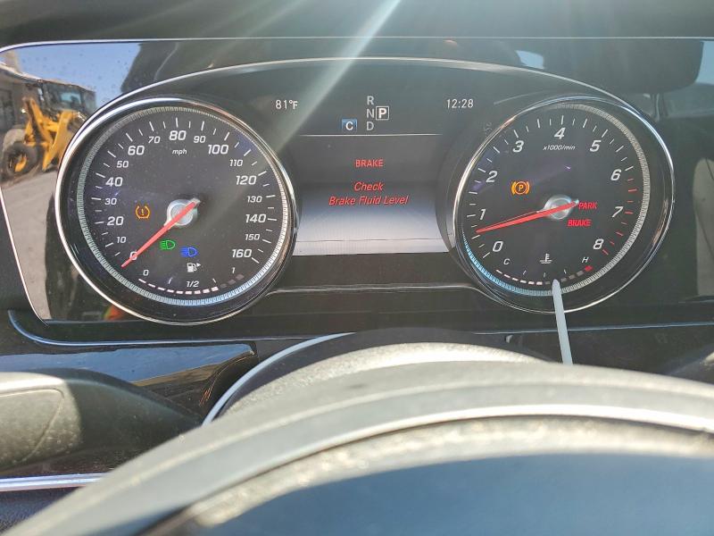 2017 Mercedes-benz E-class VIN WDDZF4KBXHA025740 COPART salvage auction — FRONT END, WV - CERTIFICATE OF TITLE, sold $4,250 on 2026-07-28 (photo 9)
