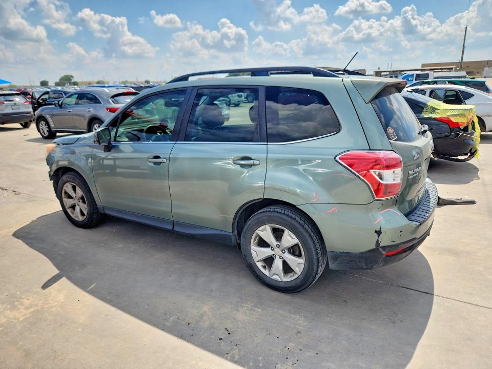 2015 Subaru Forester VIN JF2SJARC5FH534194 COPART salvage auction — FRONT END, Tx - Salvage Vehicle Title, sold $1,550 on 2026-08-03 (photo 2)