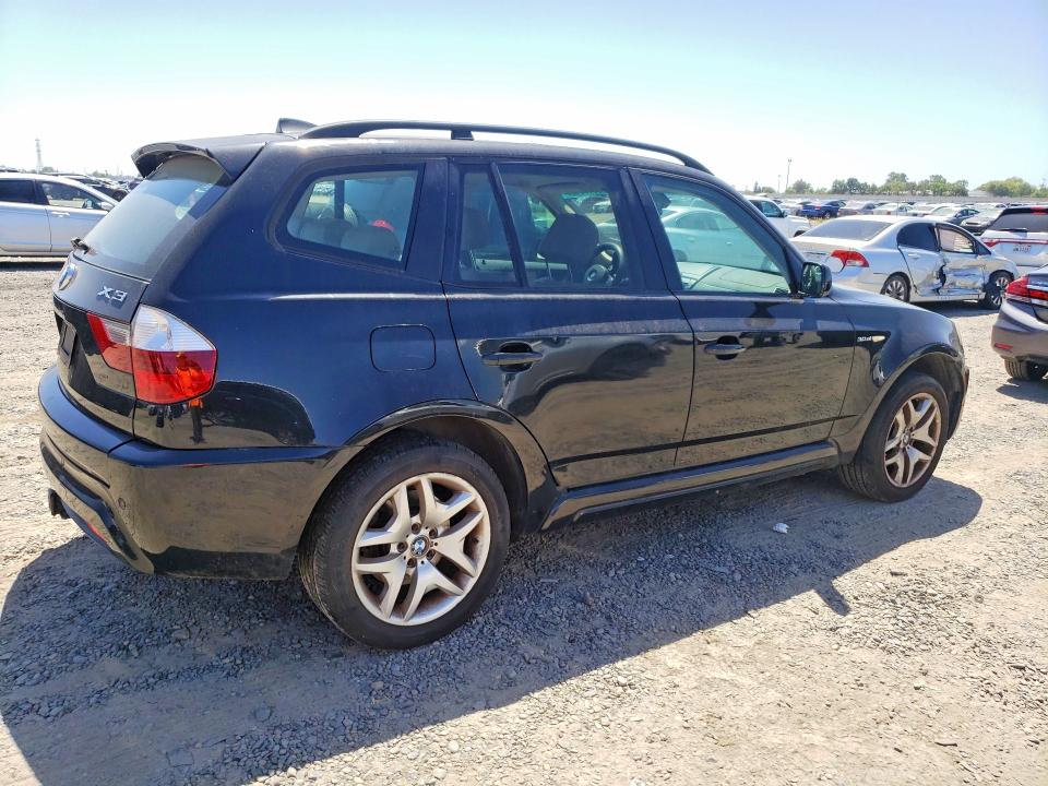 2007 BMW X3 VIN WBXPC934X7WF25945 COPART salvage auction — NORMAL WEAR, CA - DIS/DLR/EXP ONLY CLEAN TITLE (P), sold $725 on 2026-07-09 (photo 3)