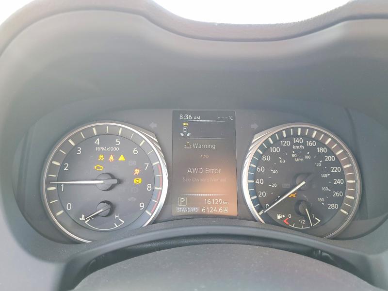 2024 Infiniti Q50 VIN JN1EV7CR7RM631721 COPART salvage auction — FRONT END, Ab - Bos - Salvage, sold $3,600 on 2026-07-28 (photo 9)